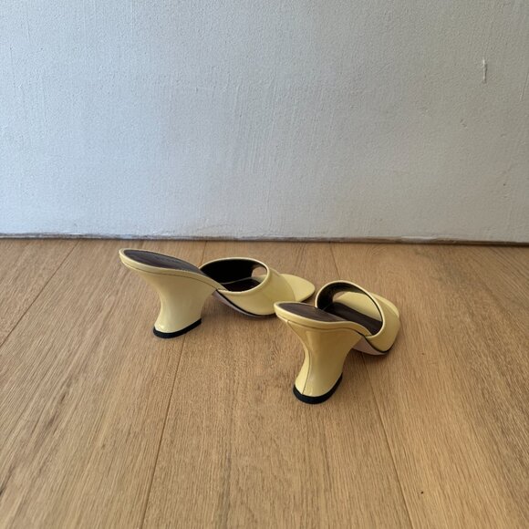 BY FAR Beige Tais Heeled Sandals Size 37 - Picture 2 of 3